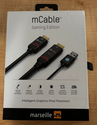Marseille Inc. mCable Gaming Edition 9-Foot Smart HDMI, Anti-aliasing, Upscale