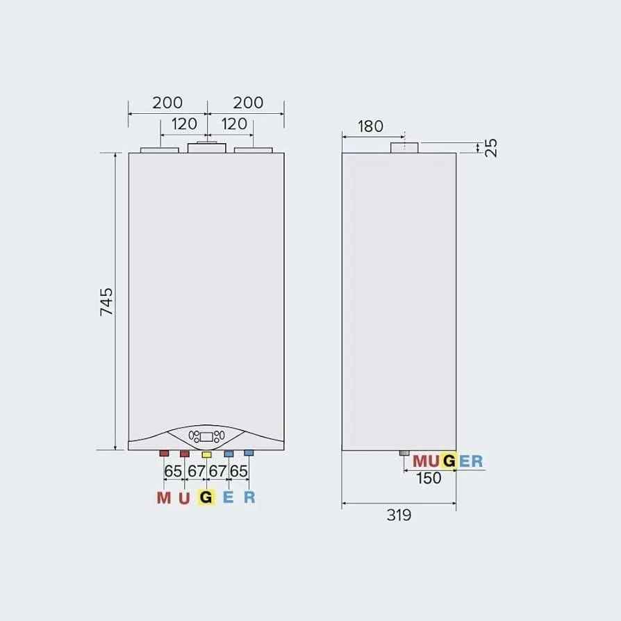 CALDAIA ARISTON CONDENSAZIONE HS PREMIUM METANO/GPL 24 KW CON KIT FUMI OMAGGIO - Immagine 3 di 4