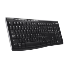 Logitech K270 Wireless Keyboard and Mouse Set Full Size USB Spill Resistant B...