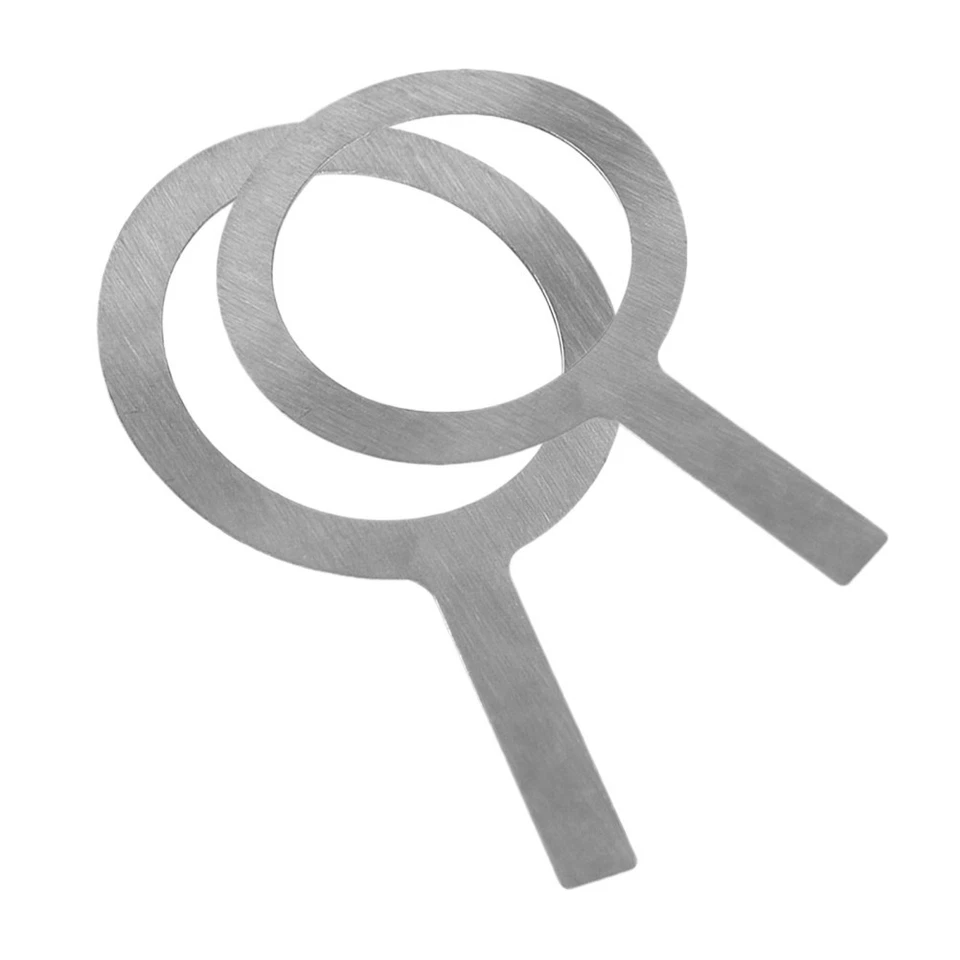 2Pcs Espresso Cup Rim Gaskets Coffee Making Cup Rim Covers Stainless Steel Cup