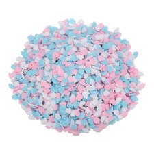 Fake Sprinkles, 100G Cloud Resin Faux Sprinkles, White/Pink/Blue