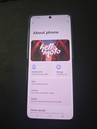 Motorola razr+ 2024 - 256 GB - Negro (Desbloqueado) - Imagen 11 de 13