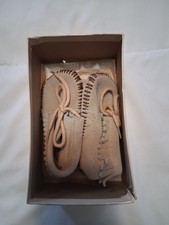 Brown Baby Moccasins Southwestern Style Vintage Leather Suede