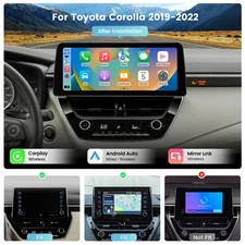Roadanvi 12.3" Car Radio CarPlay Android Auto for Toyota Corolla 2019-2022 GPS