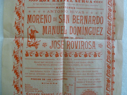 Corrida Stierkampf Handzettel von 1901 Barcelona 3 Stück Nueva Plaza de Toros - Bild 10 von 18