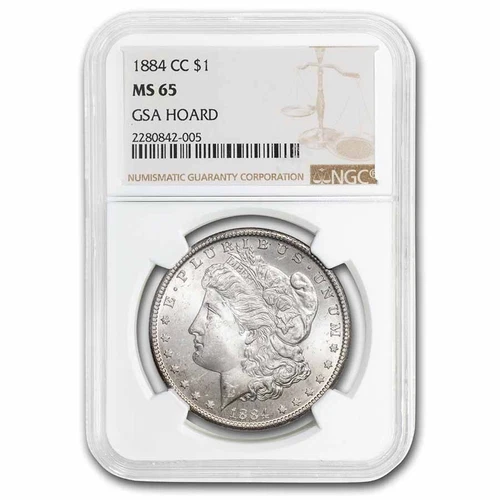 1884-CC Morgan Dollar MS-65 NGC (GSA Pedigree)