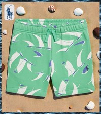 Polo Ralph Lauren Little Boys Sailboat-Print French Terry Short Size 6