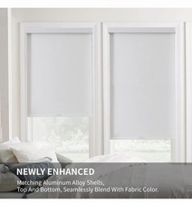 100% Blackout Roller Shades (Pro), Free-Stop Cordless Blinds for Windows 63 X 96