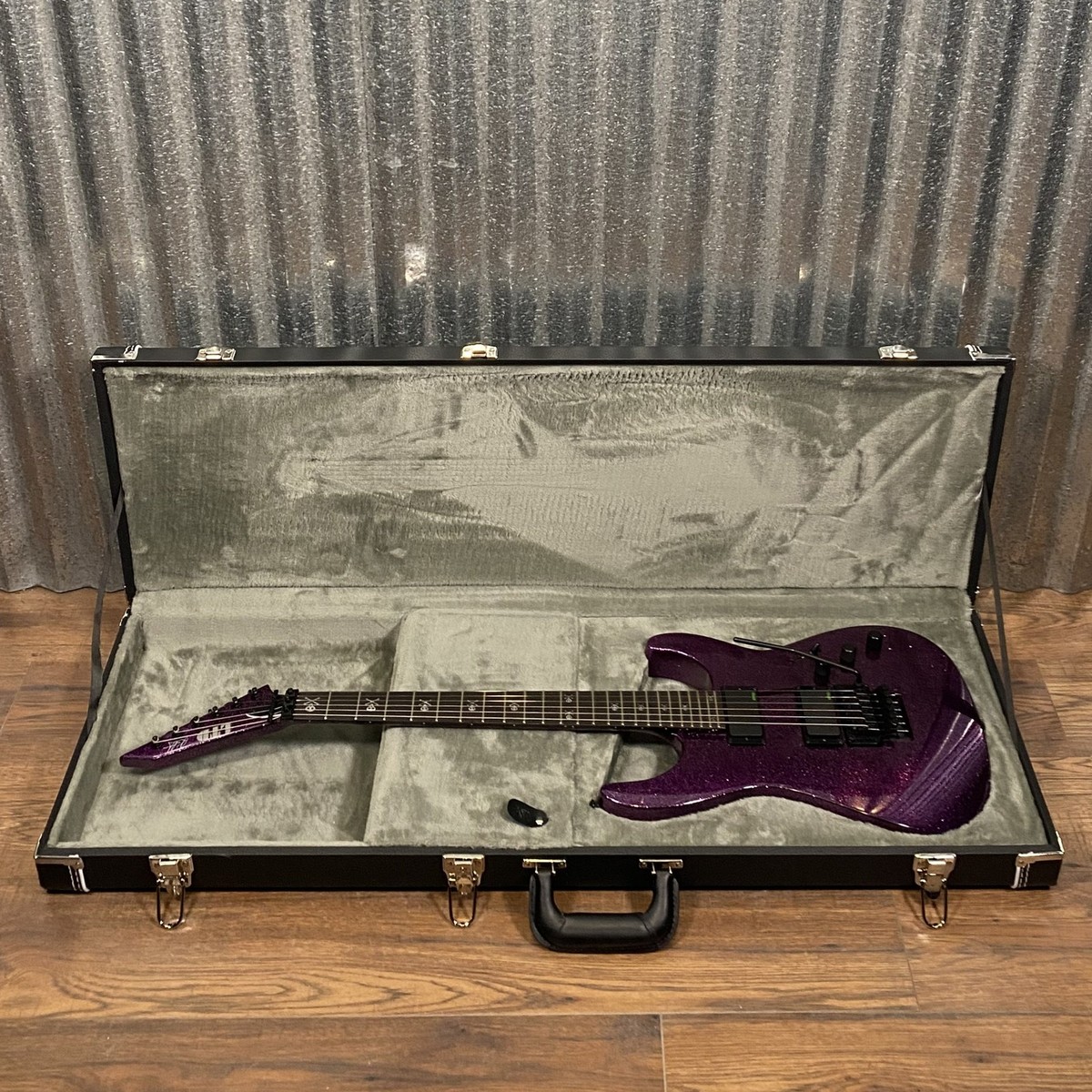 ESP LTD KH-602 Kirk Hammett Purple Sparkle EMG Guitar & Case