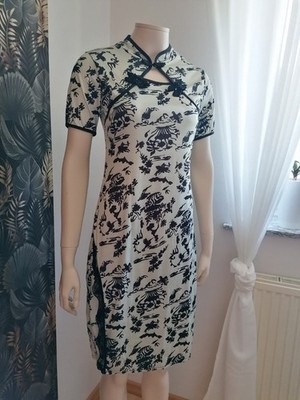 NEU Cheongsam Qipao Chinesisches Asiatisches Kleid S M L XL 36 38 40 Cosplay