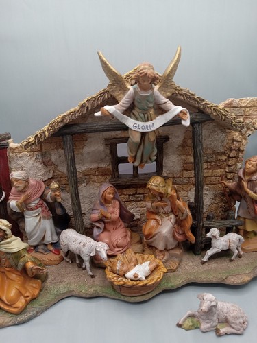 Fontanini 5" Collection Nativity Stable Exclusively By Roman, Inc. Missing One - Picture 3 of 24