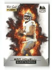 2022 Wild Card MATTE Draft Pick Sam Howell #RH-23 Rookie Heat BLACK ORANGE Flame. rookie card picture