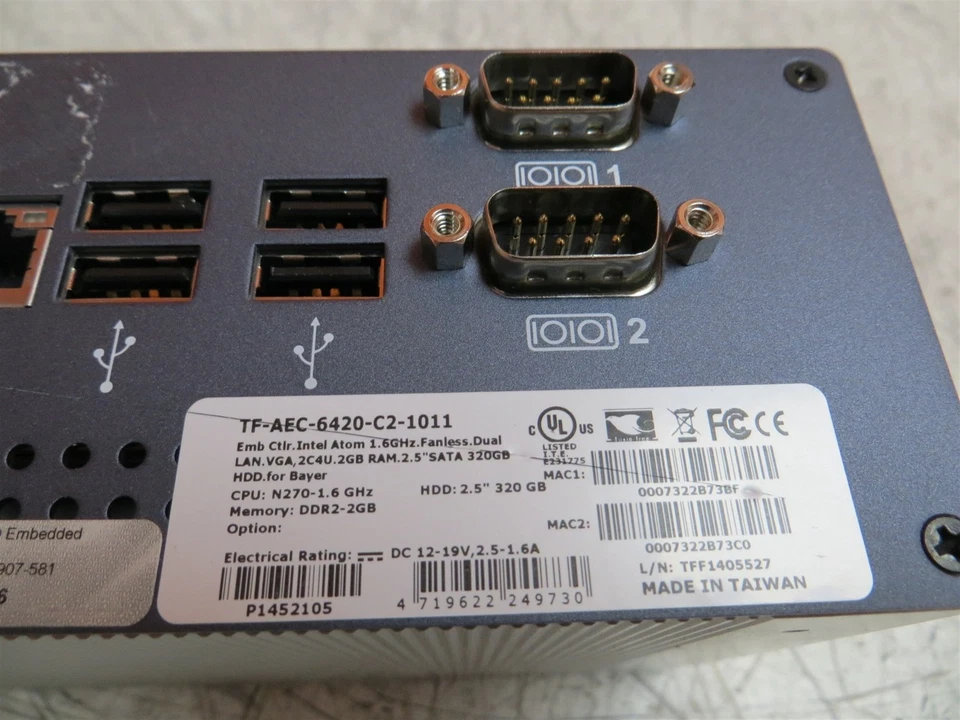 AAEON TF-AEC-6420-C2-1011 Fanless Industrial PC Computer NO PSU - Image 2 of 4