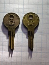 Vintage ILCO Uncut Key Blank # 0 1122 B -  Lot of 2 - Independent Lock Co.