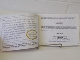 Original Nintendo NES Cleaning Kit Booklet MANUAL NES-A-CK (USA-4)