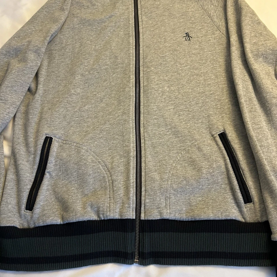 Original Penguin By Munsingwear Men’s Jacket Large Pockets Full Zip Jacket - Image 2 of 4