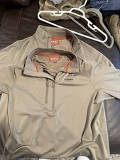  2 Simms Thermal QTR Midlayer Zip Top Size 2XL Dark Stone