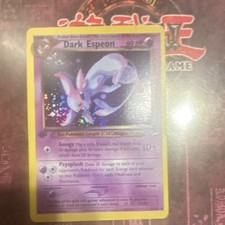  Dark Espeon Neo Destiny Holo rara carta 60 HP stadio 1 psichica 4/105