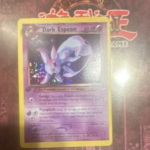 Dark Espeon Neo Destiny Holo Rare 60 HP Stage 1 Psychic 4/105 Card