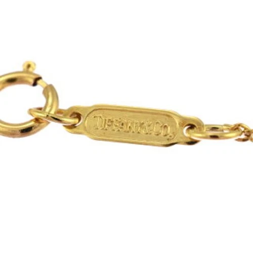 Tiffany & Co. Amatista 18K 750YG Cruz Corazón Cadena Colgante Collar Púrpura Foto 4 de 4