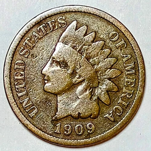 Indian Head Penny Lot of "1"VERY NICE 1909 GOOD OR BETTER° $ FREE SHIPPING $#100