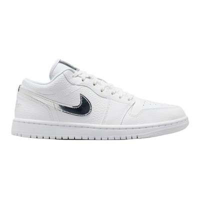 Nike Air Jordan 1 Low SE White Metallic Silver IQ9381-100 Women's