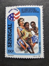 Stamp Senegal American Peace Corps No. 762 New Without Gum 1988