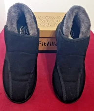 Fitville Women Diabetic Easy Top Wide Winter Boot_Sz11_Swollen Feet Pain Relief