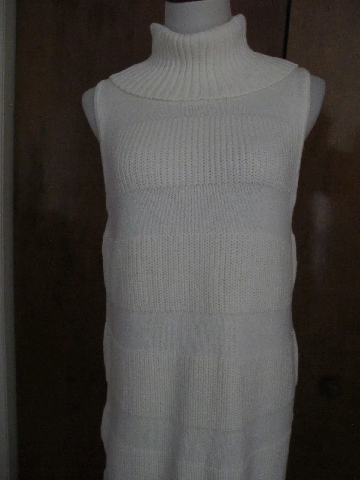 OFF WHITE Abito donna Anthropologie bianco sporco Large nuovo con etichetta