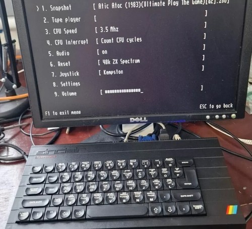 Zx Spectrum Pico 128k 48k Sinclair computer in plus custom Computer case - 第 1/8 張圖片