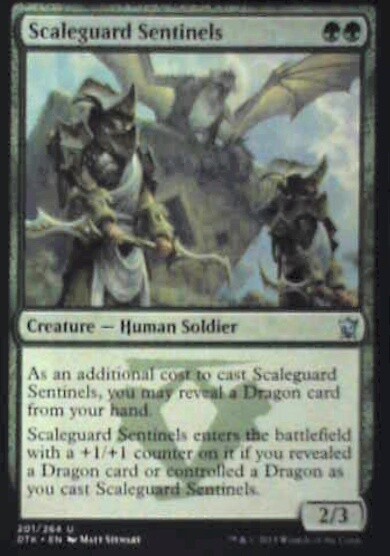 Scaleguard Sentinels - Dragons of Tarkir: #201, Magic: The Gathering Nm R135