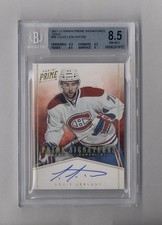 LOUIS LEBLANC 2011-12 PANINI PRIME SIGNATURES GOLD AUTO RC #31/50 BGS 8.5 10