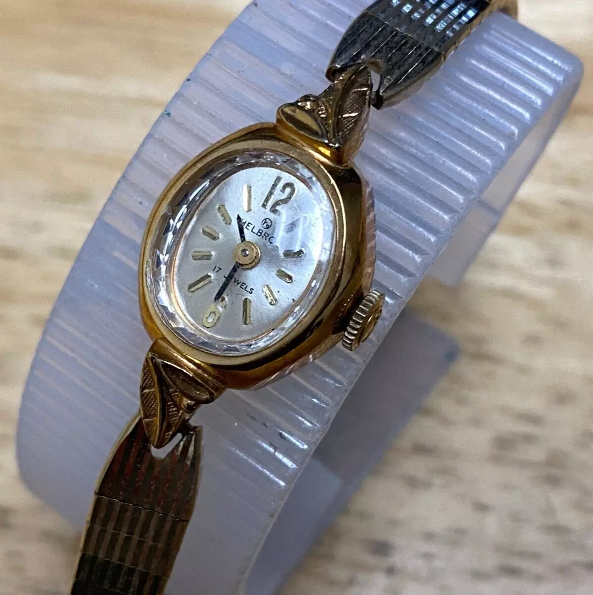 Women's helbros hotsell watch gold
