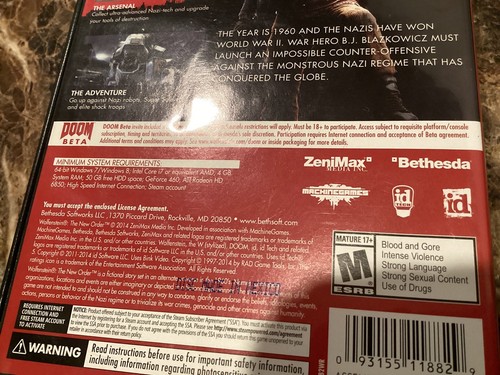 Wolfenstein: The New Order (PC, 2014) with Key - Picture 5 of 6