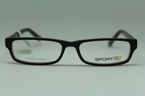 2 Units NEW ADOLFO SPORT 180° GOALKEEPER BLACK BROWN EYEGLASSES 50-15-130 #096 - Picture 2 of 10