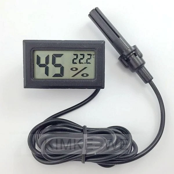 Digital Thermometer Humidity Gauge / Hygrometer (with probe)