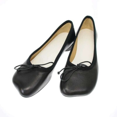 MM6 フラットシューズ 36 MM6 Maison Margiela M6 Anatomic Ballet Flat Shoes Black 36