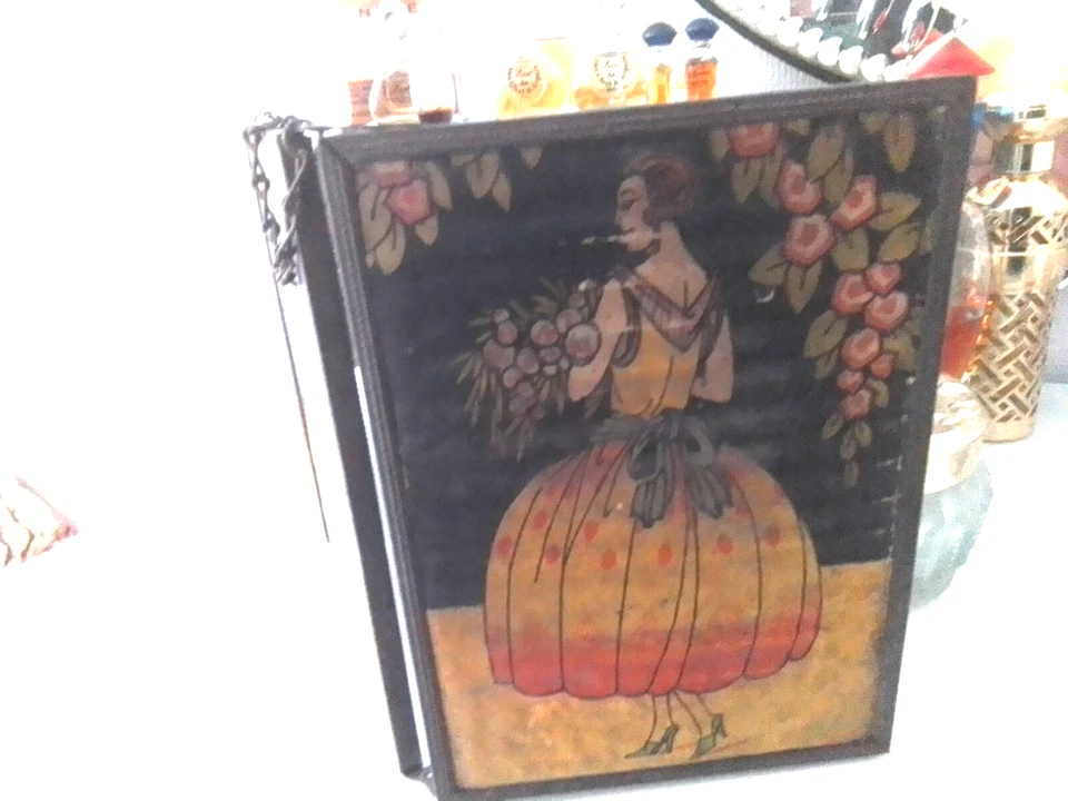 Ancien miroir triptyque Art Déco - Photo 3/4