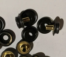 10 Set BLACK Snaps - Gypsy Double Stud & Socket  Boat Canvas Cars Truck