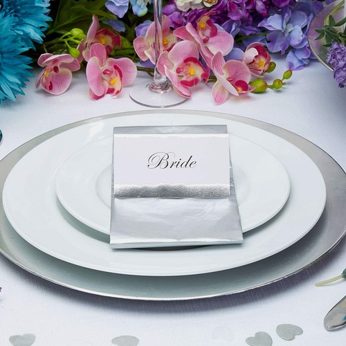 25 Table Place Name Cards - Plain for Wedding, Dinner Parties, Birthday Party - Picture 3 of 13