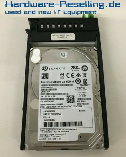 Seagate Enterprise HDD Fujitsu SATA 1TB 2,5" 6Gb/s 7200RP 128MB ST1000NX0423