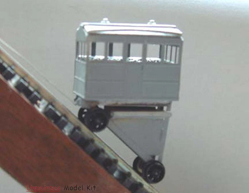 Cliff Railway Coaches Motorised F161 UNPAINTED OO Scale Langley Models Kit 1/76 - Image 2 of 4
