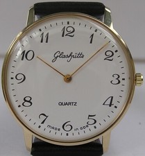 Wie neu Große runde original GLASHÜTTE Armbanduhr GUB Kal. 38 aus der DDR