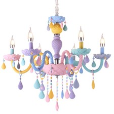 Geniune K9 Crystal Chandelier Ceiling Light 2 or 6 Arms Macaron Multiple Colours