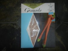 Granada Ultra Sheer Vtg Stockings Size 9 1/2-10 Blush