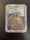 1887 P MORGAN DOLLAR PCGS MS-63 - UNCIRCULATED - OGH  - CERTIFIED SLAB - $1