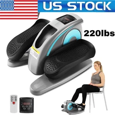 Under Desk Elliptical Machine Electric Pedal Bike Exerciser Trainer LCD Display-