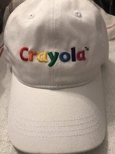 White Crayola colored letters Hat For Kids Youth Snapback adjustable