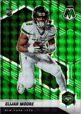 2021 Panini Mosaic Green Prizm Rookie #316 Elijah Moore New York Jets Browns