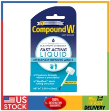 Compound W Maximum Strength Fast Acting Liquid Wart Remover, 0.31 Fl Oz